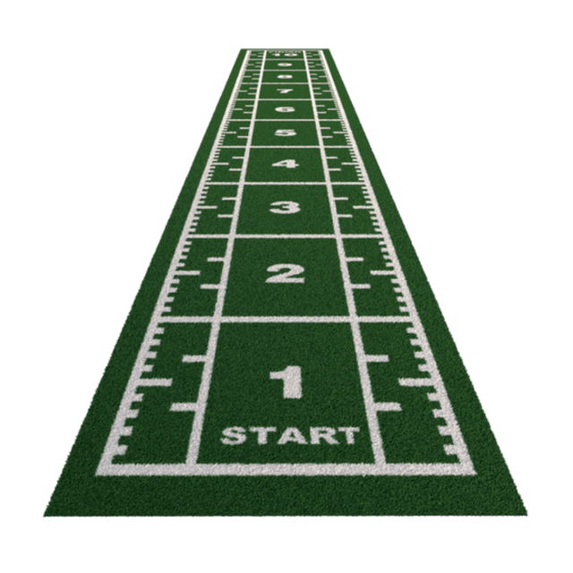 Sprung Premium Sprint Track Flooring with Full Markings