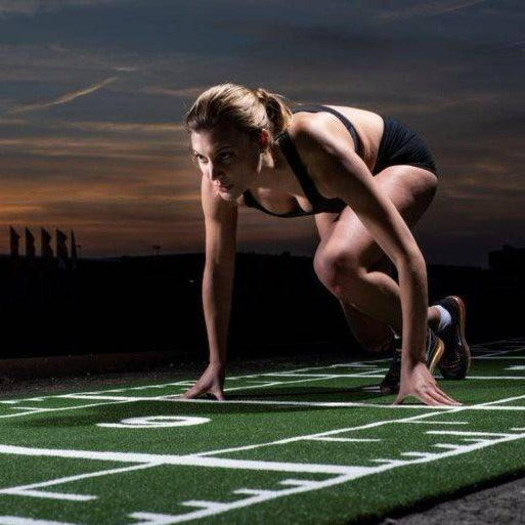 Sprung Premium Sprint Track with Full Markings - GymFloors