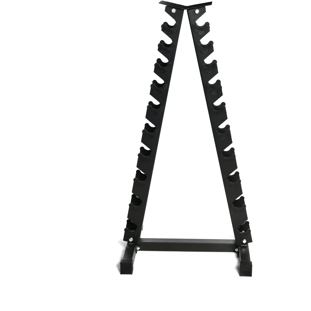 1kg-10kg Hex Dumbbell Set with  Rack (10 Pairs) - GymFloors