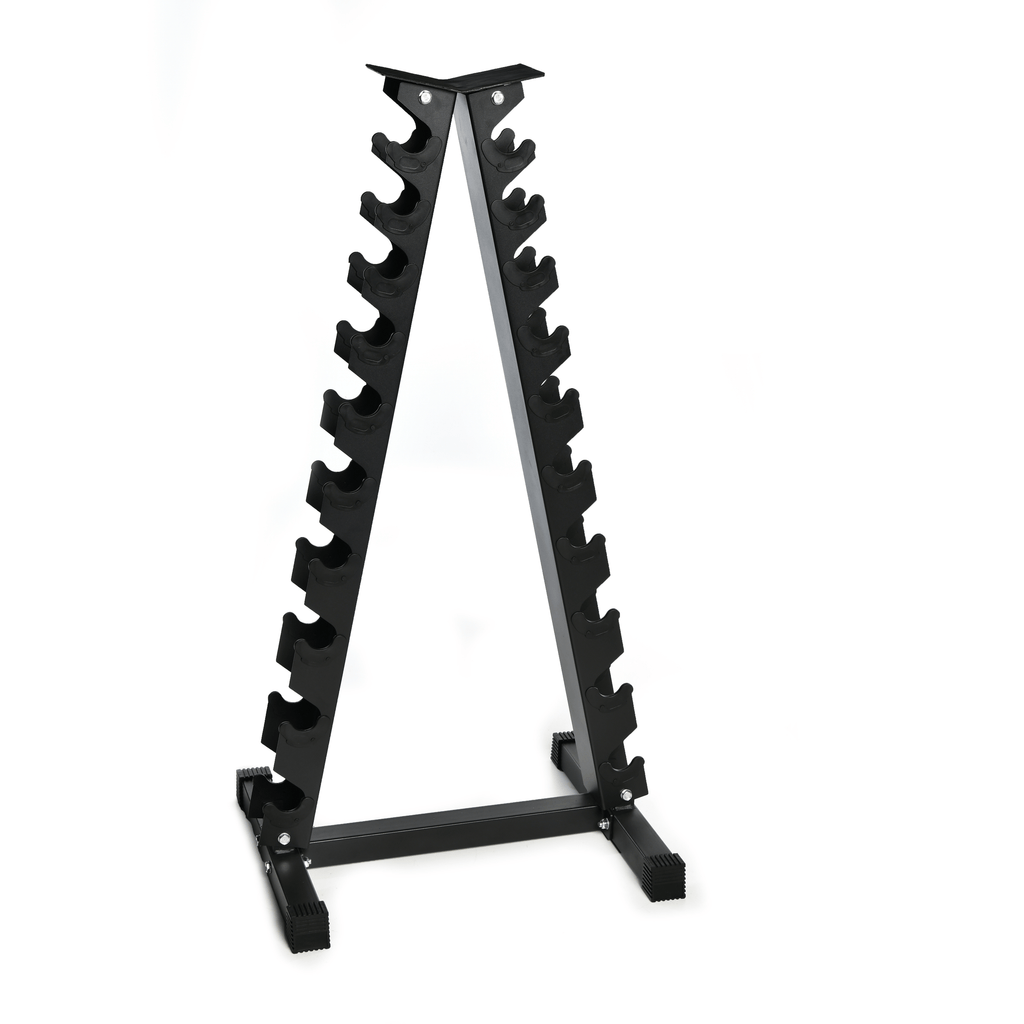 1kg-10kg Hex Dumbbell Set with  Rack (10 Pairs) - GymFloors
