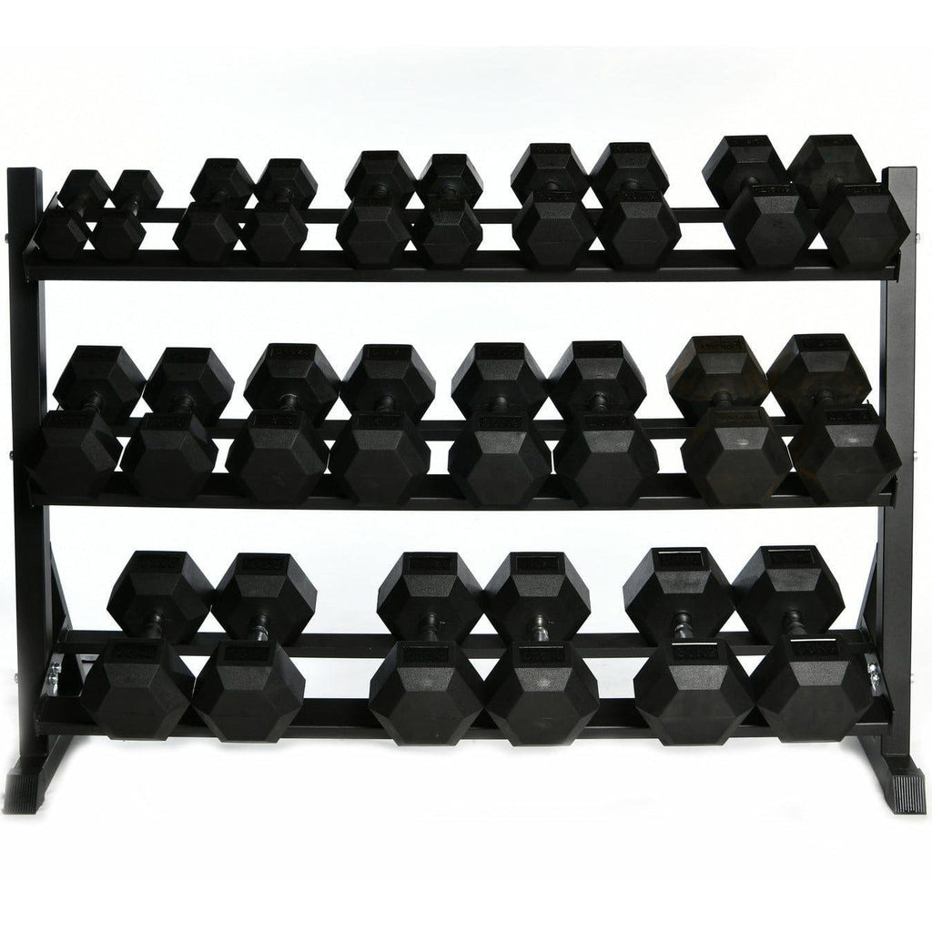 Hex Dumbbell Set 2.5kg-40kg 16 Pairs 2.5kg increments - GymFloors