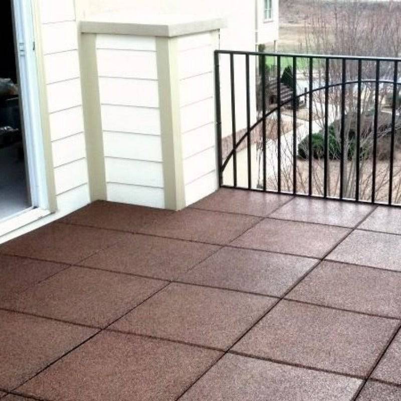 Outdoor Flooring Rubber Tiles - Patios & Garden - 40 mm - GymFloors