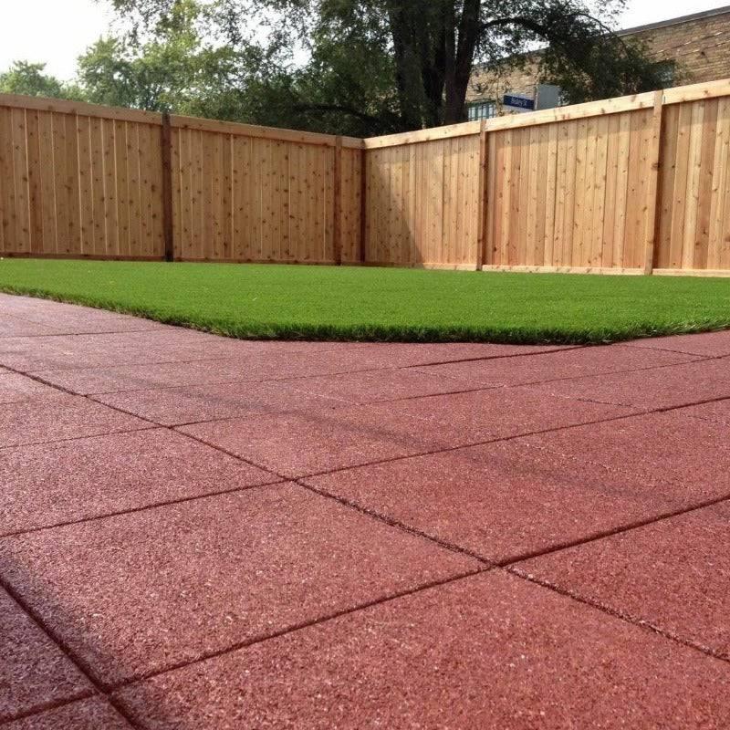 Rubber Outdoor Garden Flooring Tiles for Patios - 30 mm - GymFloors