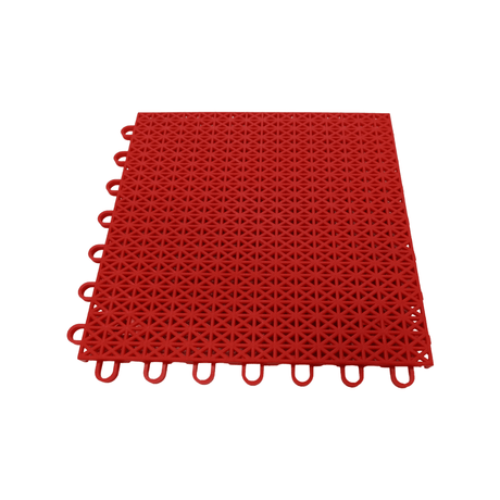End of Line - Red Modular Sports Tile (Job Lot) Sports Flooring Sprung Gym Flooring 3020 Traffic Red  